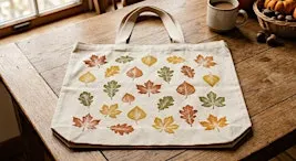 Fall Block Printing – Design Your Own Tote Bag