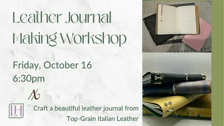Craft with Intention: Leather Journal Making Workshop