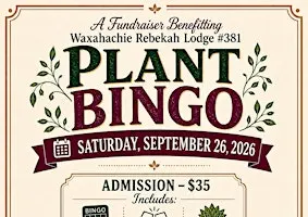 Plant Bingo Fundraiser - Sip • Dab • Bloom • BINGO! - 11:00AM-1:00PM