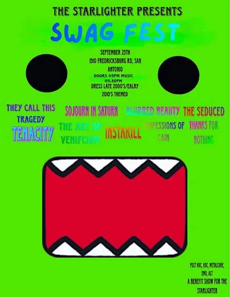 SWAG FEST • Benefit Show for The Starlighter