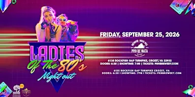 Ladies Of The 80s Night Out @ Pro Re Nata