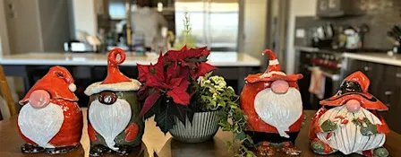 Holiday Ceramic Gnome Cookie Jar Making Workshop| No Experience Needed