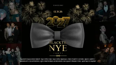 BLACK TIE NEW YEARS EVE 2027 AT THE HISTORIC HOTEL W/ MASSIVE BALLOON DROP