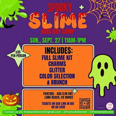 Slime Kids Day Camp - Spooky Edition