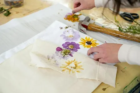 Bundle Dye and Eco Printing - Silk Scarves Workshop