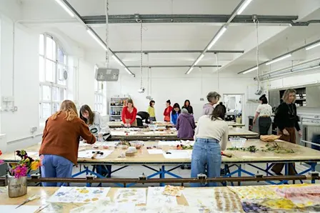 Bundle dye and Eco Printing - Silk Scarves Workshop