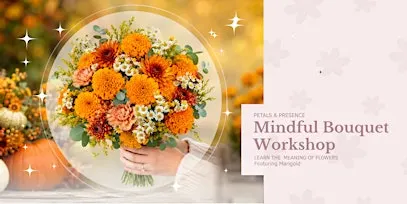 Fall Bouquet Mindful Bouquet Class - Petals & Presence with Flower Marigold
