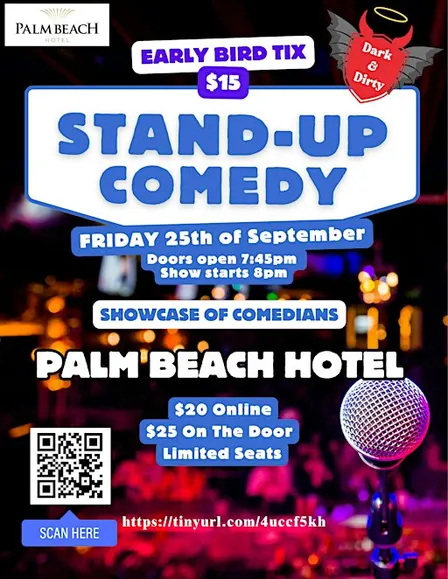 Stand-up Comedy in Palm Beach (Dark & Dirty jokes)