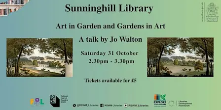 Art in Garden and Gardens in Art - A talk by Jo Walton