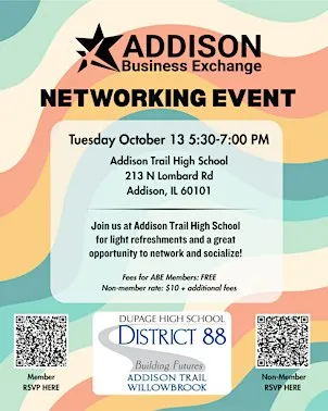 Addison Business Exchange Networking Event- Member Registration