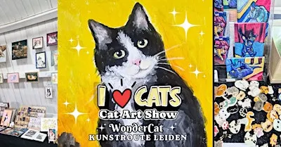 I Love Cats - cat art market & exhibition - 20 artists - workshops
