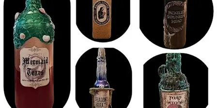 Halloween Apothecary Bottle Set - Mixed Media Class