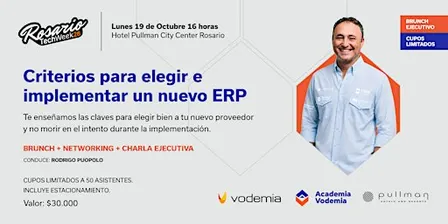 Brunch + Charla: Criterios para elegir e implementar un nuevo ERP