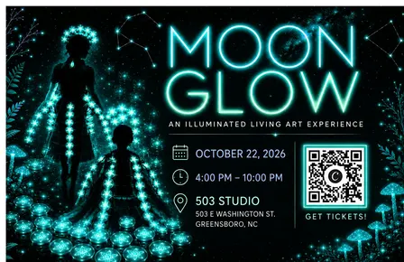 MOON GLOW: An Illuminated Living Art Experience