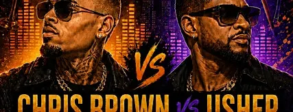 Chris Brown vs Usher Sip & Paint | Downtown Indy