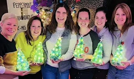 Sea Glass Tree Craft in Streetsboro