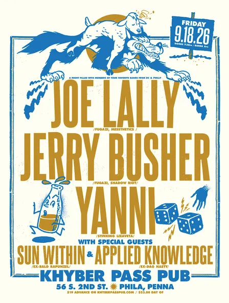 Joe Lally (Fugazi, Messthetics), Yanni (Stinking Lizaveta) and Jerry Busher