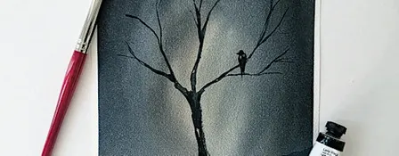Watercolor for Beginners: Spooky Landscape