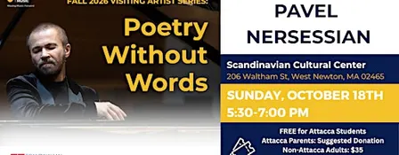 Poetry Without Words:  Piano Solo Concert with Pavel Nersessian