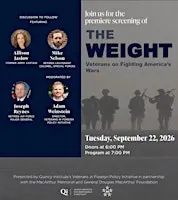 The Weight: Veterans on Fighting America’s Foreign Wars Documentary