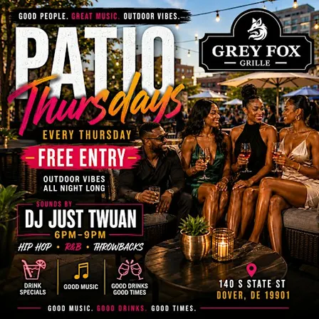 PATIO THURSDAYS with Dj Just Twuan