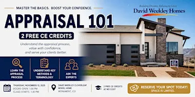 2 FREE CE: Apprasial 101 Class