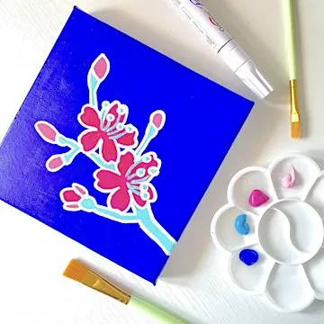 Floral Pop Art Paint n' Sip