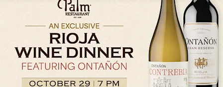 The Palm Houston's Exclusive Rioja Wine Dinner