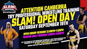 Come and Try Pro Wrestling in Canberra - SLAM! Academy Open Day