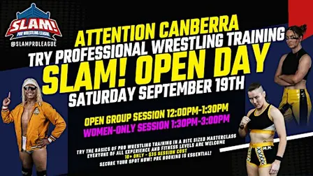 Come and Try Pro Wrestling in Canberra - SLAM! Academy Open Day