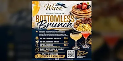 Bottomless Brunch at Wave | All-You-Can-Enjoy Brunch in Canton