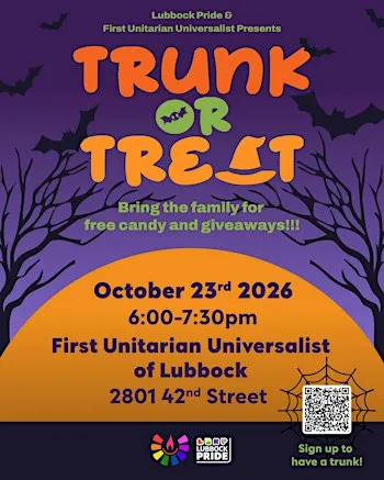 LubbockPRIDE Trunk or Treat (& MORE)!