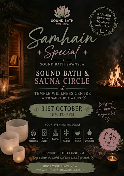 Samhain Special - Sound Bath & Sauna Circle at Temple Wellness