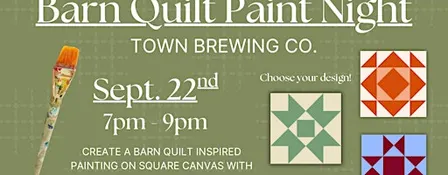Barn Quilt Paint Night at Town Brewing Co.