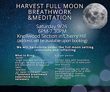 Harvest Moon Breathwork, Meditation & Sound Healing