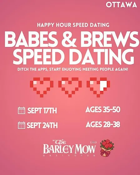 Babes & Brews Speed Dating Ages 28-38(Ottawa) MALE TICKETS SOLD OUT