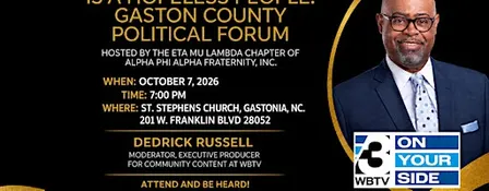 A Voteless People is a Hopeless People: Gaston County Political Forum