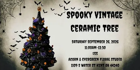 Spooky Vintage Christmas Tree Painting Workshop