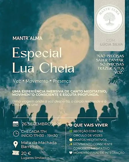 Especial Lua Cheia – Voz, Movimento e Presença