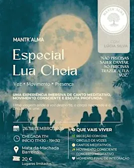 Especial Lua Cheia – Voz, Movimento e Presença