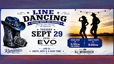 Line Dancing at EVO Kitchen and Bar Hosted by DJ Monarch