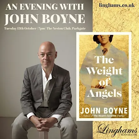 Best selling author John Boyne in conversation 13th October