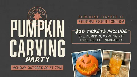 Pumpkin Carving Party at Federales in Fulton Market