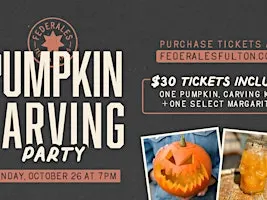 Pumpkin Carving Party at Federales in Fulton Market