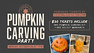 Pumpkin Carving Party at Federales in Fulton Market
