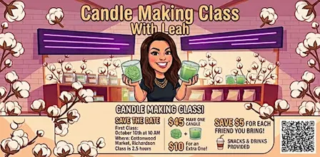 Candle Making Class- Create Something Beautiful