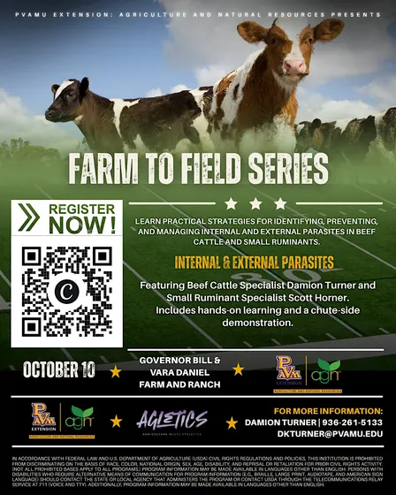 FARM TO FIELD SERIES : Internal and External Parasite Management