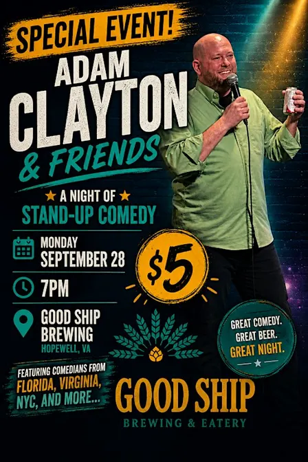 Good Ship Comedy w/ Adam Clayton