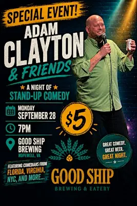 Good Ship Comedy w/ Adam Clayton
