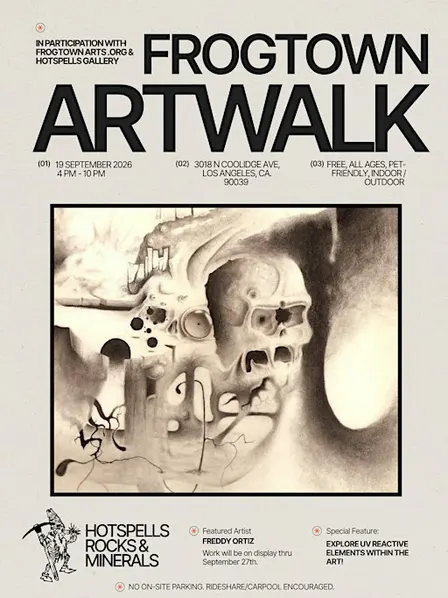 Frogtown Artwalk 2026 with featured artist, Freddy Ortiz.